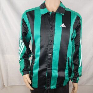 Adidas Originals Satin Men's Coaches Track Jacket Court Green IB8393 $110 Small